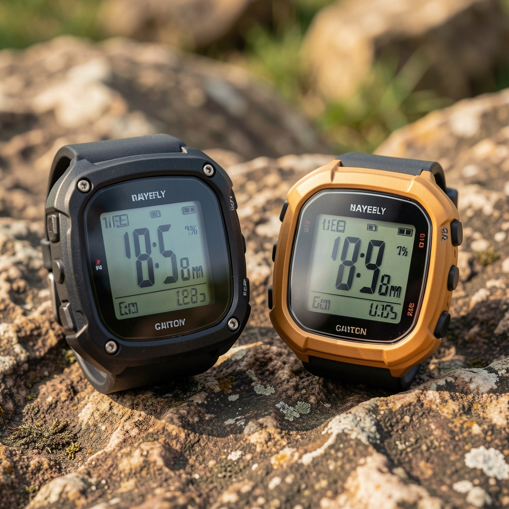Garmin Instinct 2 outdoor GPS saati, dayanıklı kasa ve dijital ekran detayı